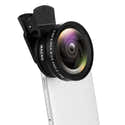 Objectif Smartphone 2-en-1 : Macro 12.5X Et Grand Angle 0.45X 140° - Compatible Avec La Plupart Des Téléphones - 2