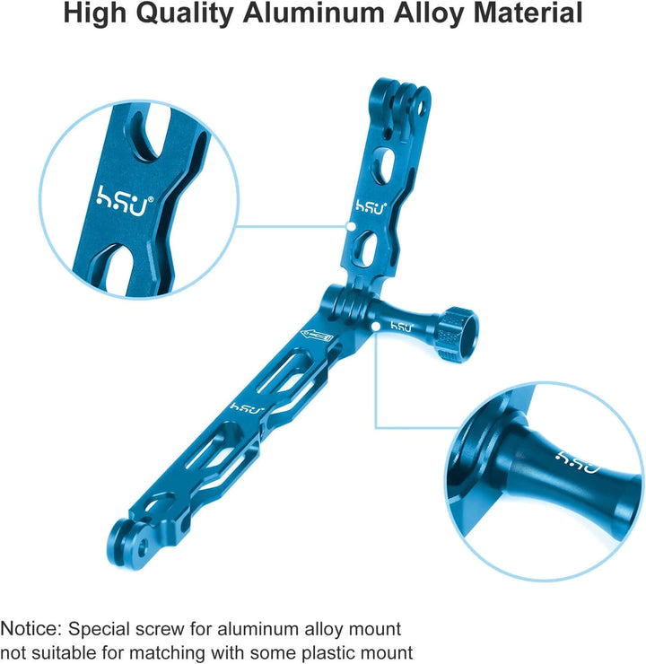 HSU Blue Aluminum Straight Extension Arm
