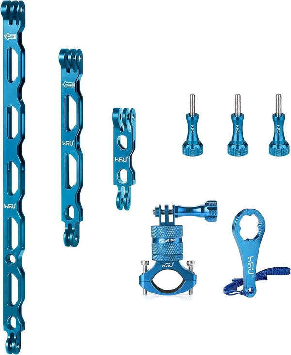 HSU Blue Bicycle Handlebar Mount and Extension Arm Kit