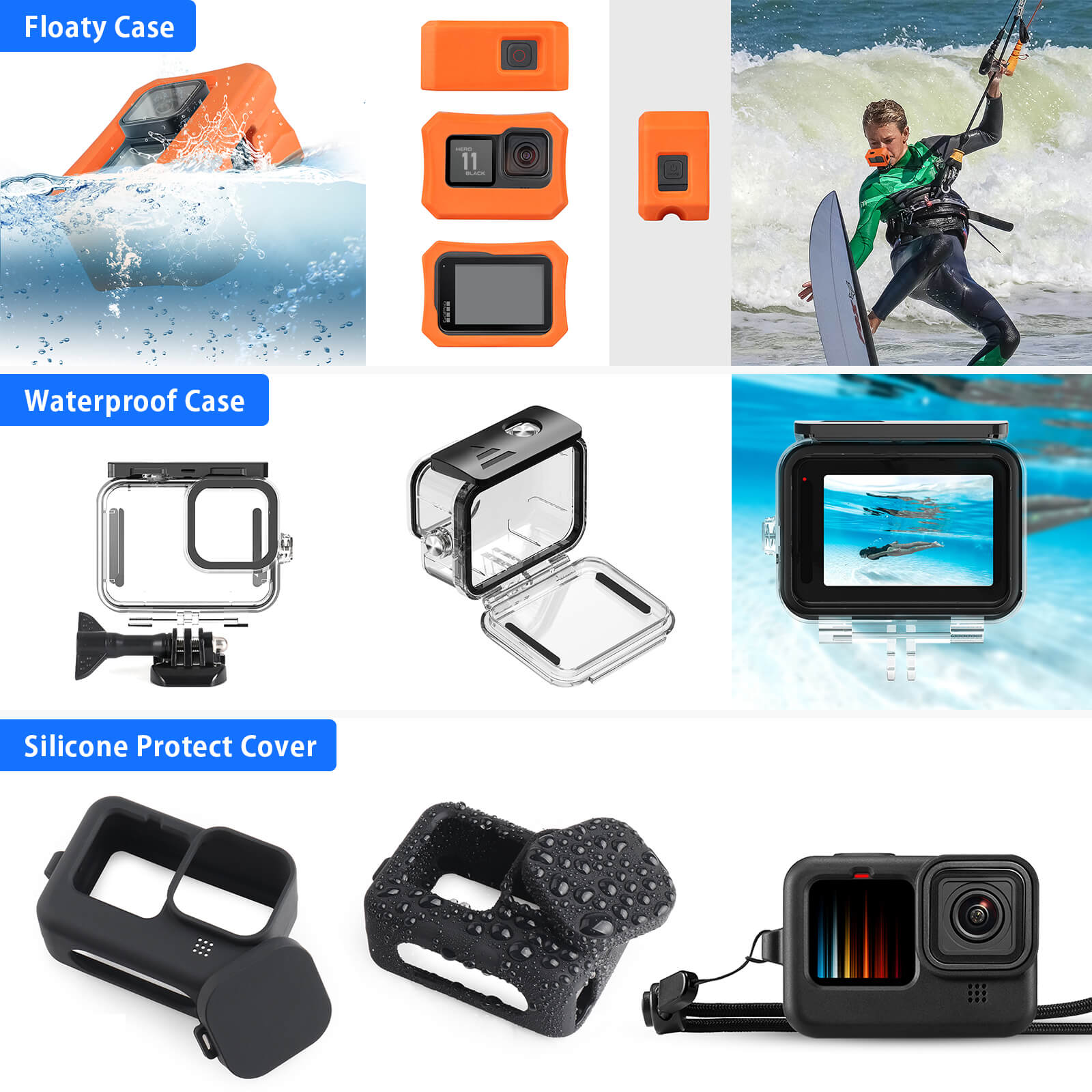 Zkulls GoPro HERO9/10/11/12/13 Low Profile Slider Helmet Mount