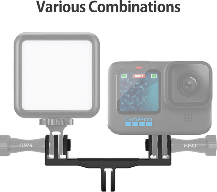 HSU Aluminum Dual Twin Mount Adapter