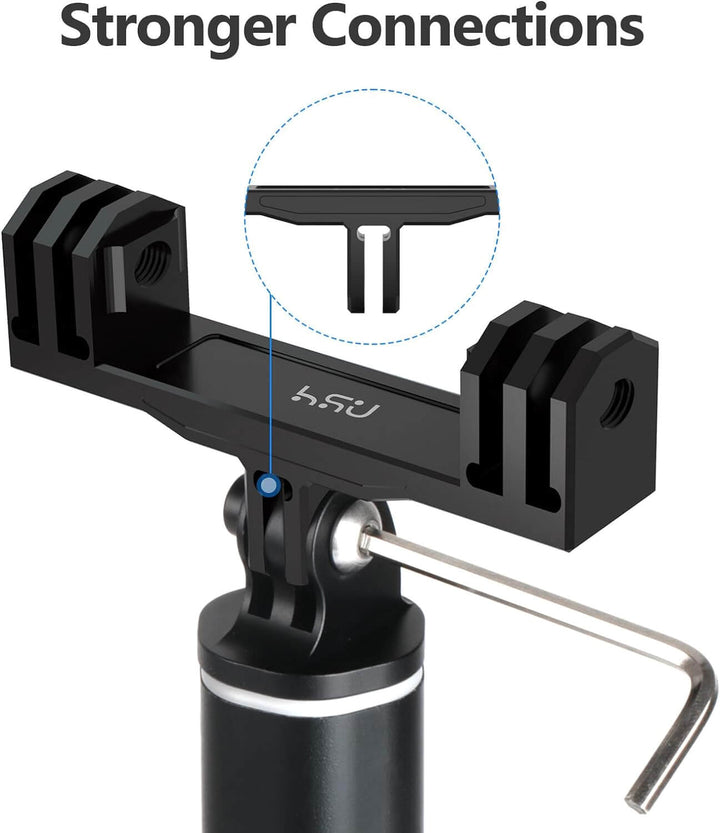 HSU Aluminum Dual Twin Mount Adapter