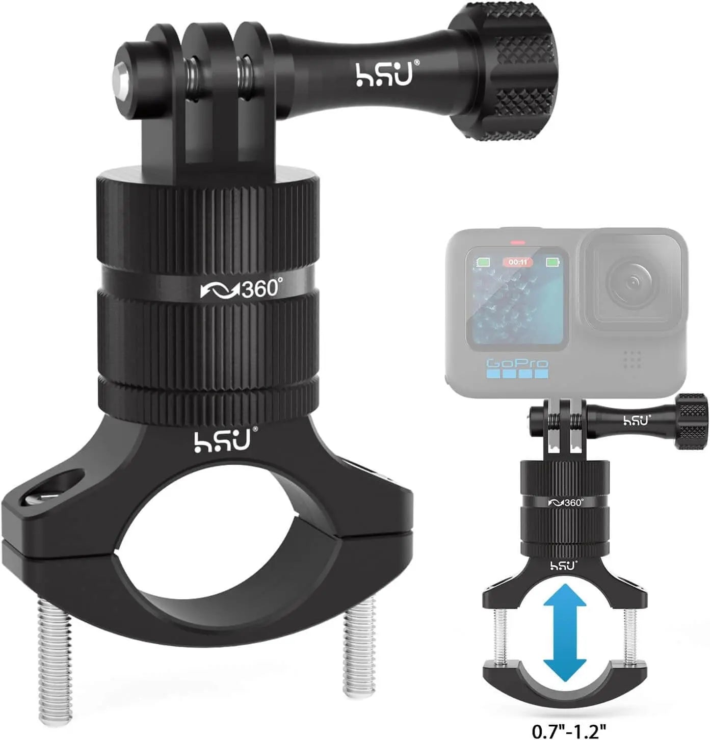 Gopro Handlevar Mount HSU Aluminum Mountain Bike Handlebar Mount for GoPro – HSUSHOP