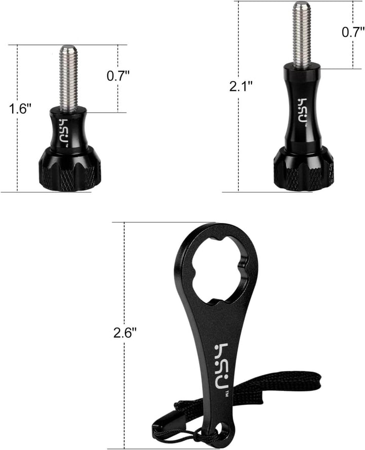 HSU Aluminum Thumbscrew Set Size