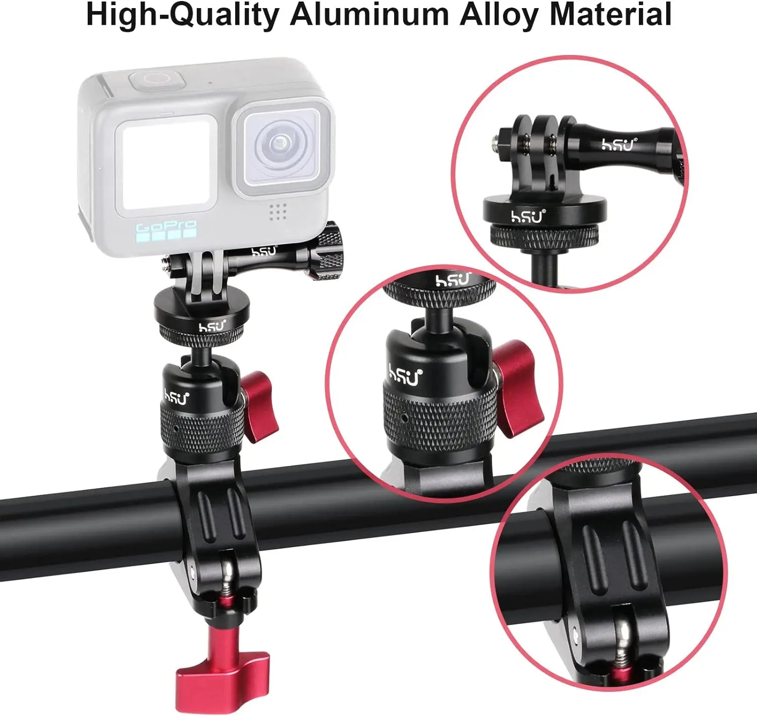 Gopro Handlevar Mount HSU Bike Handlebar Mount for GoPro & Action Cameras – HSUSHOP