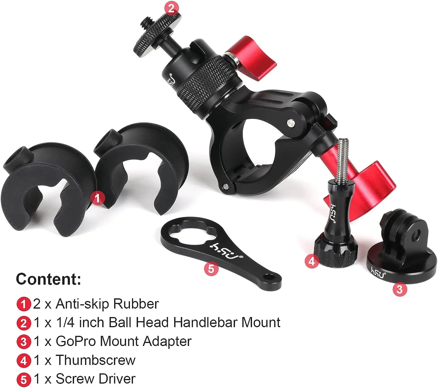 Gopro Handlevar Mount HSU Bike Handlebar Mount for GoPro & Action Cameras – HSUSHOP