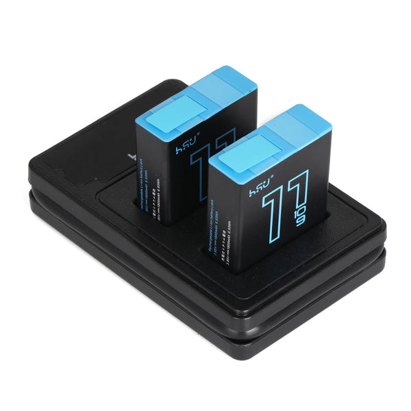 HSU GoPro 2 Pack Replacement Battery for GoPro Hero 11/10/9