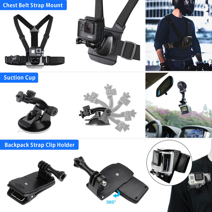 Products of HSU GoPro 72 in 1 Accessories Kit Display