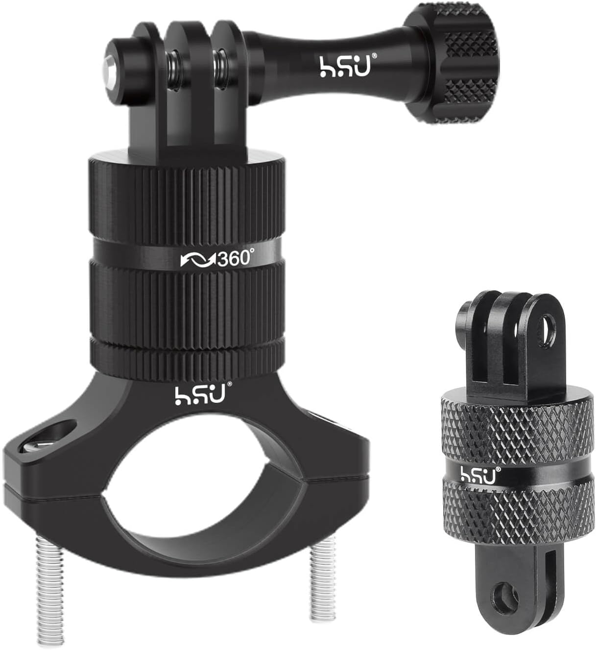HSU Aluminum 360 Degree Rotation Camera Mount and Bike Handlebar Mount ...