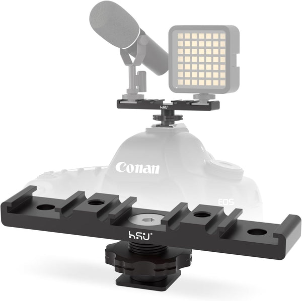 HSU Triple-Head Cold Shoe Mount Bracket