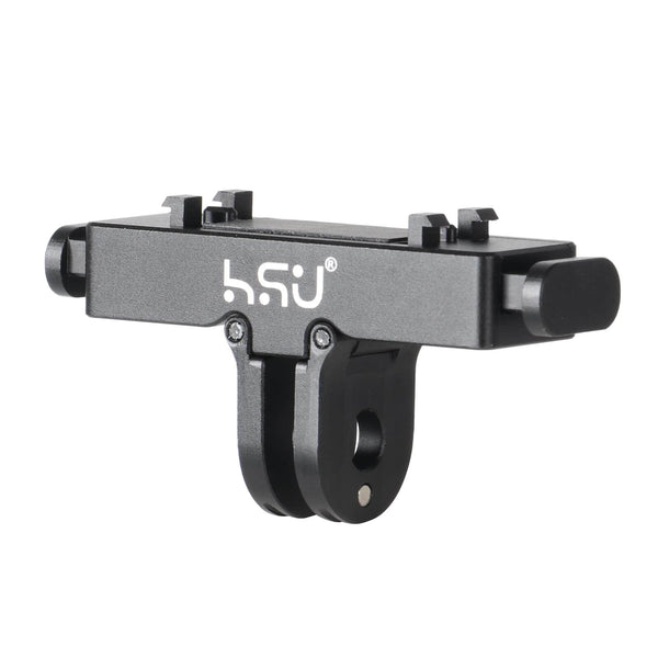 HSU Magnetic Latch Mount for Insta360 Ace Pro 2/ Ace Pro/Insta 360 X5, Quick Release Mount Tripod Connector Port, Metal Dual-Latch Design with 1/4''-20 Screw Hole