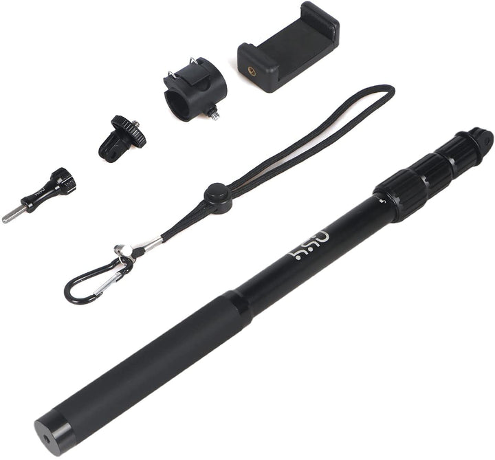HSU Waterproof Adjustable Selfie Stick (14.8”-44.1”) for GoPro/Smartphone