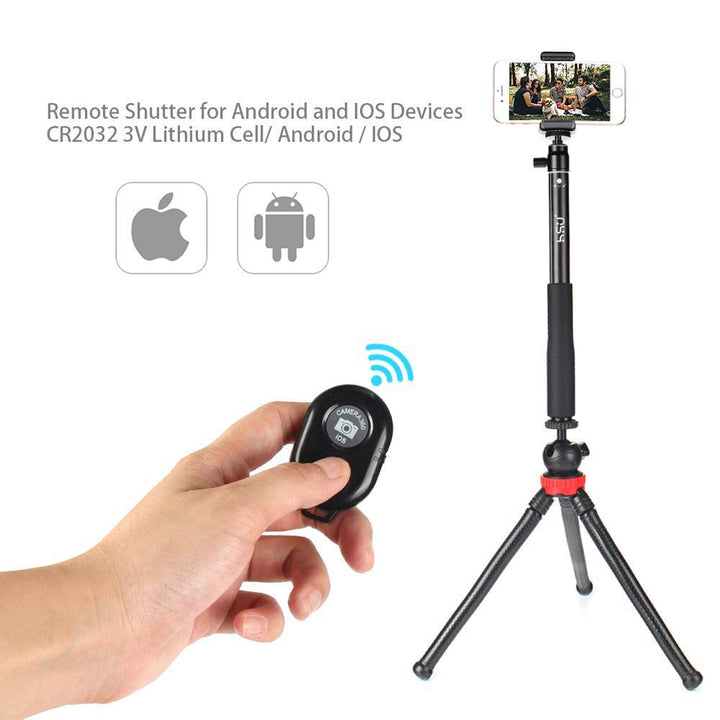 HSU GoPro Selfie Stick with Bluetooth Wireless Remote (Also Suitable for Smartphones)