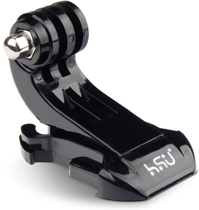 HSU GoPro J-Hook Buckle Mount with Long Thumbscrew Vertical Surface Quick Mounting (4pcs) (Black)