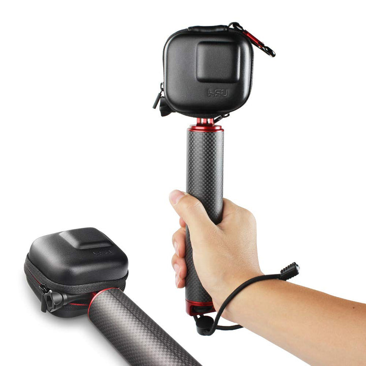HSU Mini Carrying Case for GoPro Hero 10 Black /AKASO/Campark/YI Action Camera