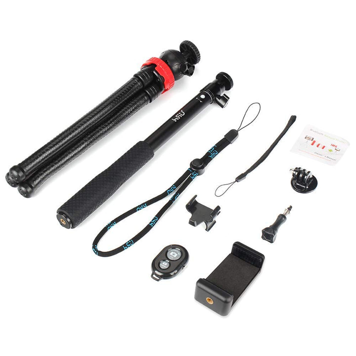 HSU GoPro Selfie Stick with Bluetooth Wireless Remote (Also Suitable for Smartphones)