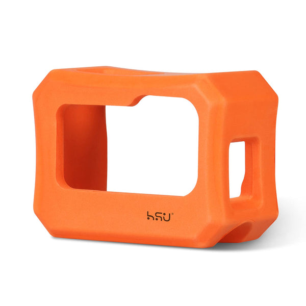 HSU Floaty Case with Long Screw For GoPro Hero10/9 Black (Orange)