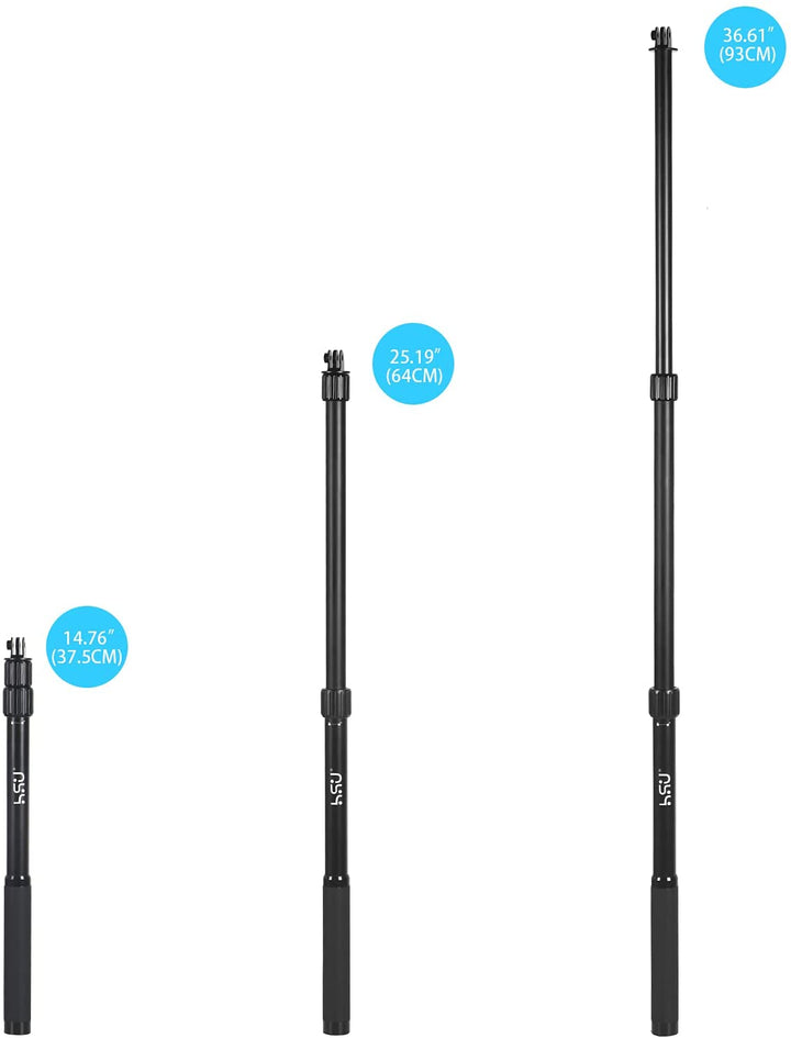 HSU Waterproof Extended Selfie Stick for GoPro & Smartphone