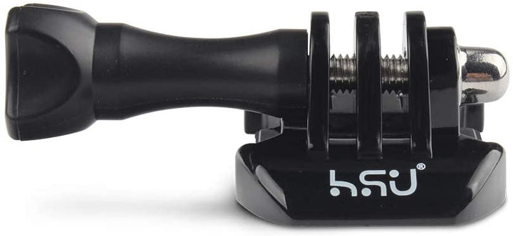 HSU Quick Release Buckle Clip Basic Base Mount, Long Thumb Screw Accessory Kit for GoPro Hero 3 3+ 4 5 6 7 SJ4000 SJ5000 SJ6000 (4 Pack, Black)
