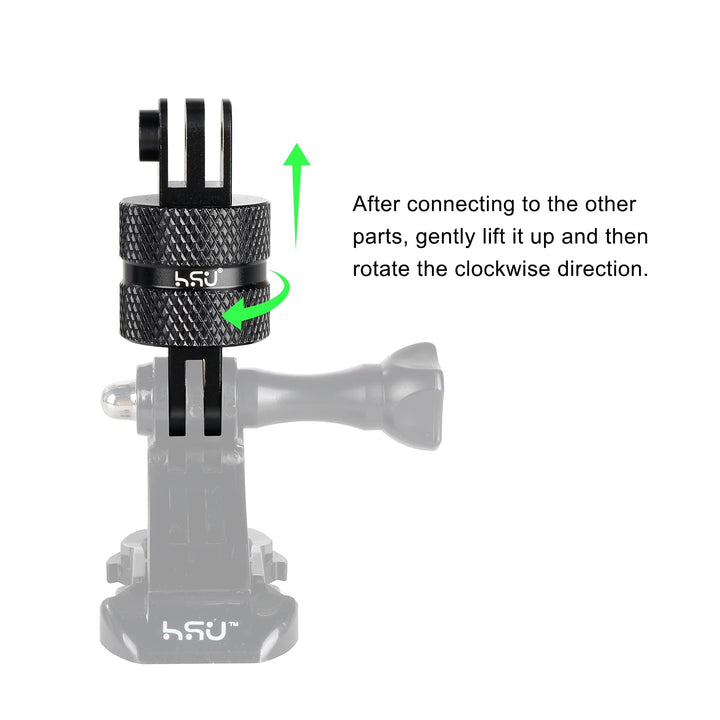 HSU Aluminum 360 Degree Rotation Camera Mount and Super Clamp for GoPr ...