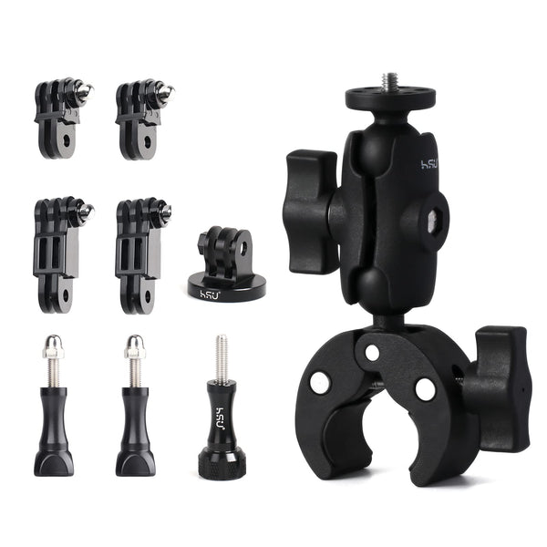 HSU Adjust Arm Straight GoPro Joints Mount & Super Clamp