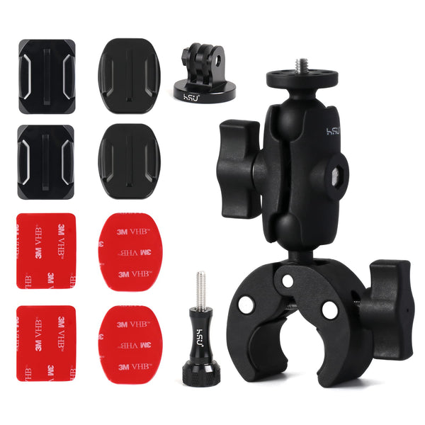 HSU Adhesive Mounts and Super Clamp for GoPro Cameras
