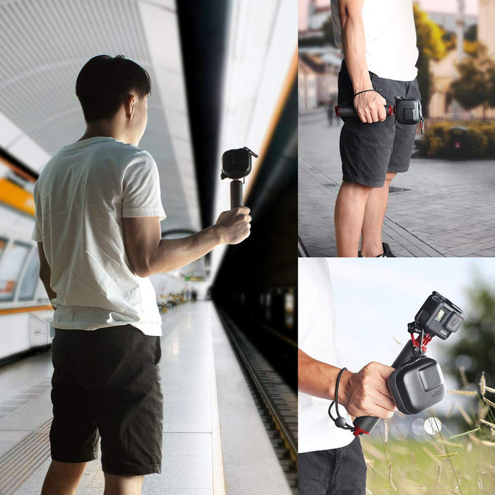 HSU Mini Carrying Case for GoPro Hero 10 Black /AKASO/Campark/YI Action Camera