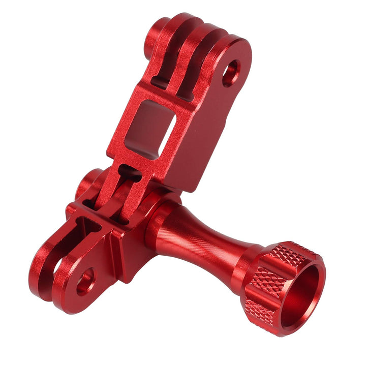 HSU Adjust Aluminum Arm Joints Mount for GoPro Hero/Dji Osmo/Action Camera (Red)
