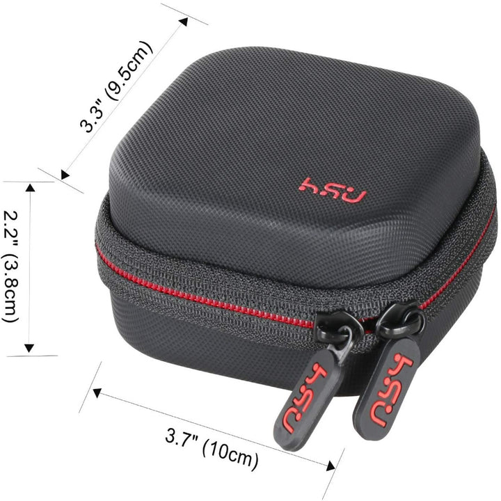 HSU Portable Mini Carrying Case for DJI OSMO Action Camera, Hard Shell Protective Case Travel Portable Storage Bag Fits with Selfie Stick Pole Monopod Accessories