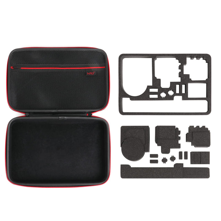 HSU Large Carrying Case for GoPro Hero 12, 11, 10, 9 (Upgrade Sponge Precut Slots)