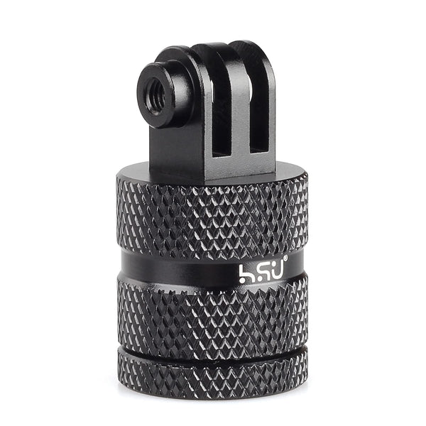 HSU Aluminum 360 Degree Rotation Tripod Adapter for GoPro & Action Cameras