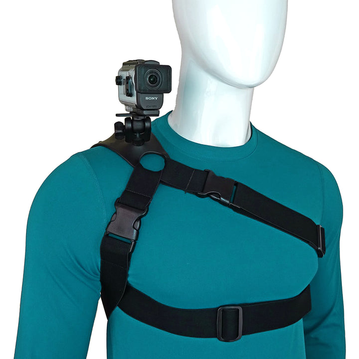 HSU Adjustable Shoulder Strap Grip Mount For GoPro & Other Action Cameras