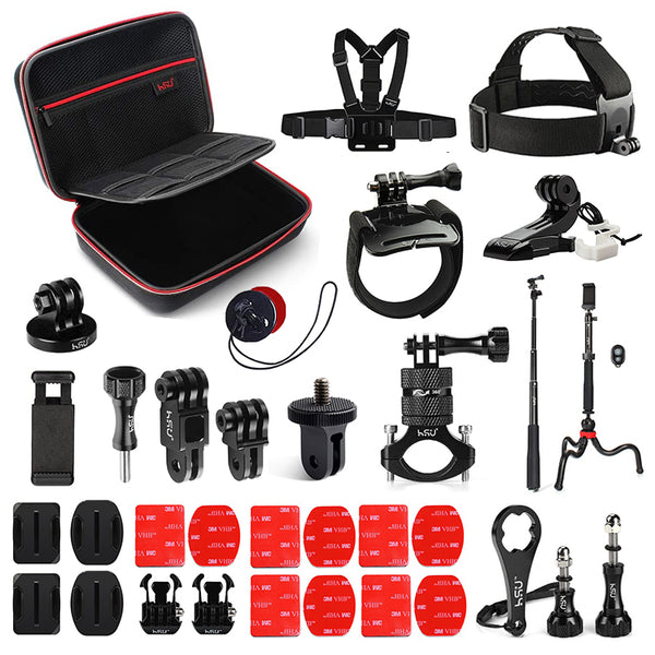 HSU 42 in 1 Accessories Kit for GoPro Hero10/9 Black & Other Series