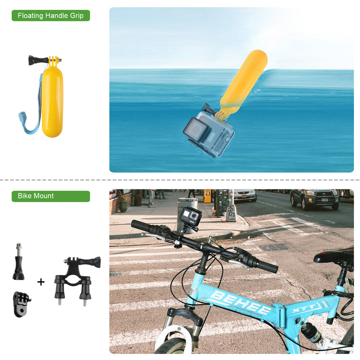 HSU 40-In-1 Accessory Kit for GoPro Hero Series/Dji/AKASO/Action Camera