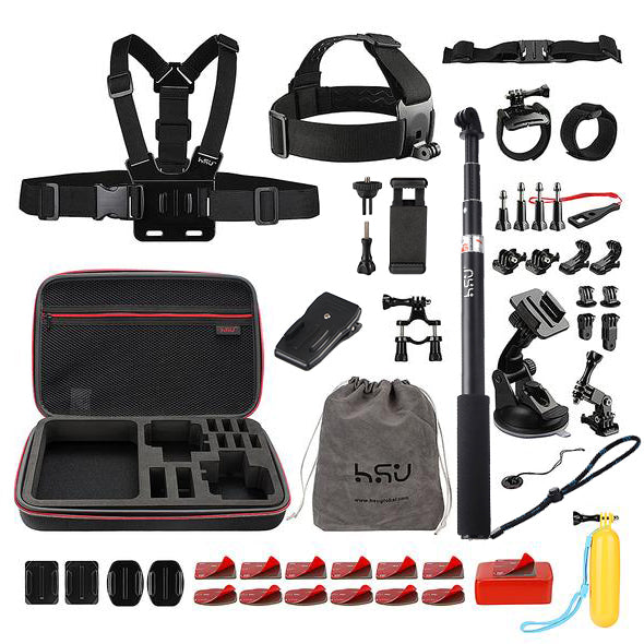 HSU 45-In-1 GoPro Action Camera Accessories Kit
