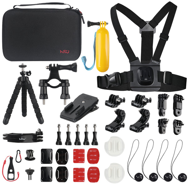 HSU 40-In-1 Accessory Kit for GoPro Hero Series/Dji/AKASO/Action Camera