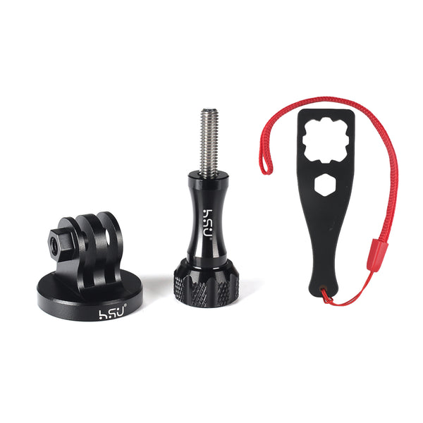 HSU Aluminum Alloy GoPro TripodMonopod Mount with Thumbscrew (Black)