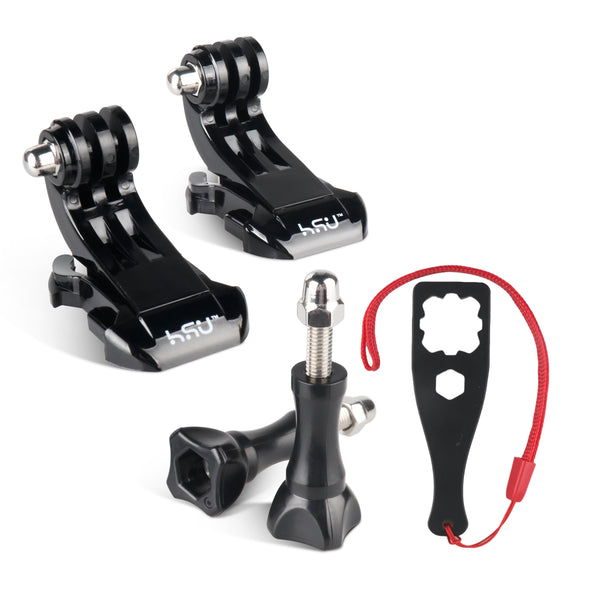 HSU GoPro J-Hook Buckle Mount with Long Thumbscrew-Vertical Surface Quick Mounting (2pcs)