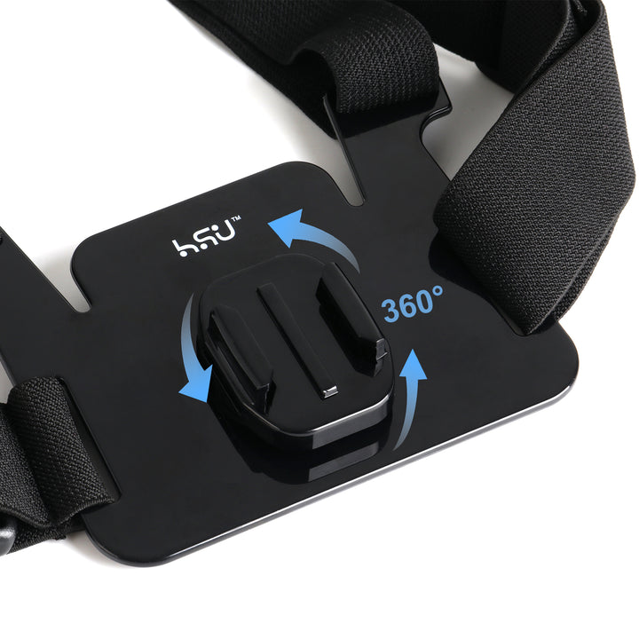 HSU GoPro Chest Strap Body Mount-360 Rotation