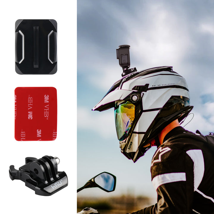 HSU Motorcycle Mount Bundle Accessory Kit for GoPro/Action Cameras