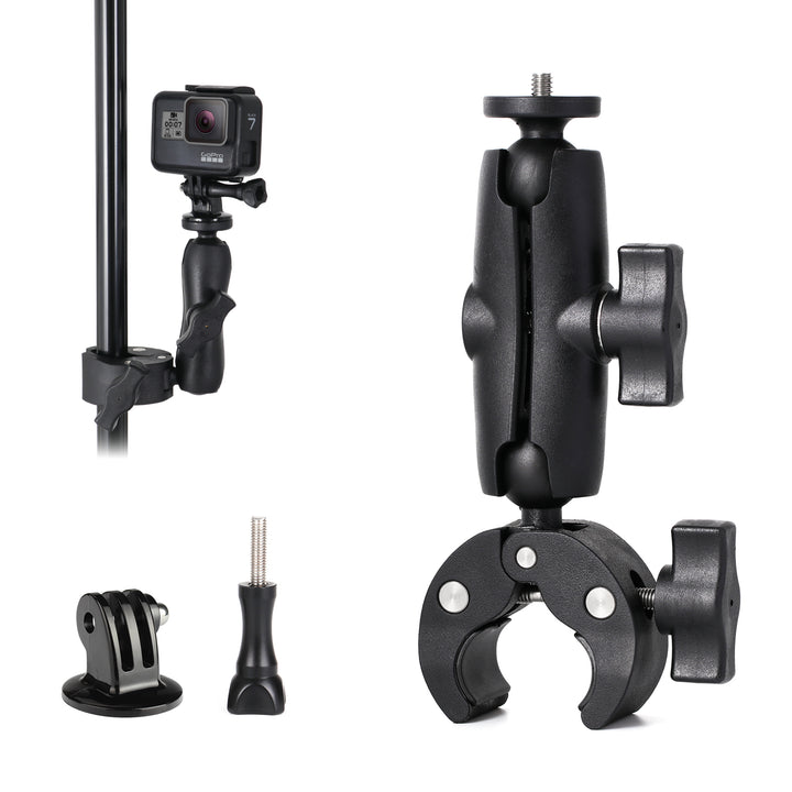 HSU Motorcycle Mount Bundle Accessory Kit for GoPro/Action Cameras