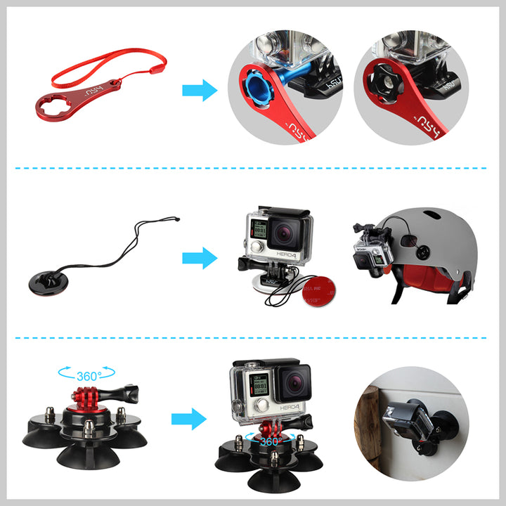 HSU GoPro Triple Mount