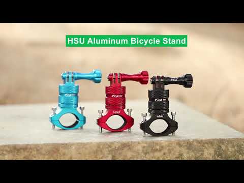 HSU Aluminum Bike Bicycle 360° Rotary Mount for GoPro & Other Action Camera (Black)
